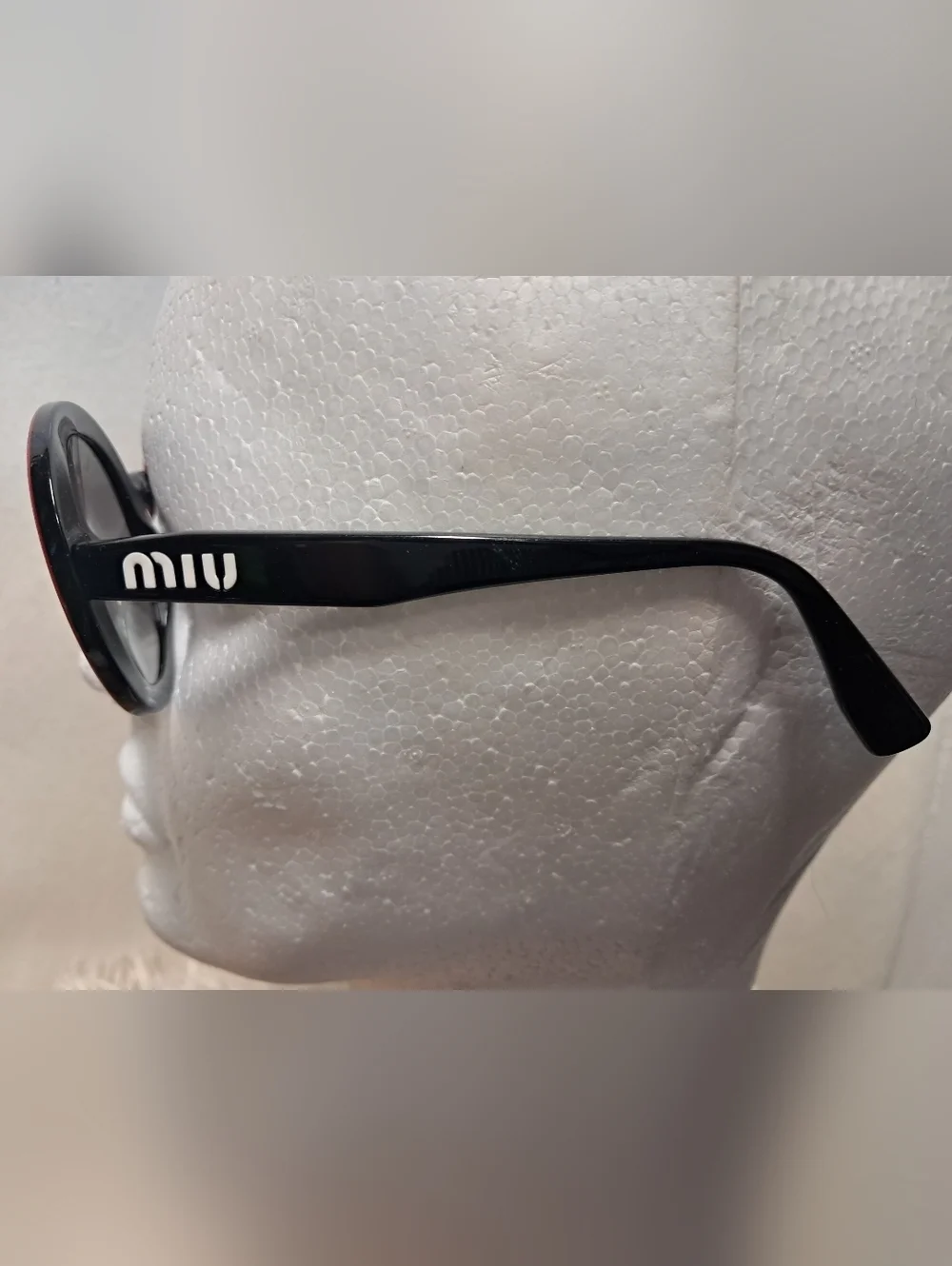 Miu Miu Red Star Round Sunglasses